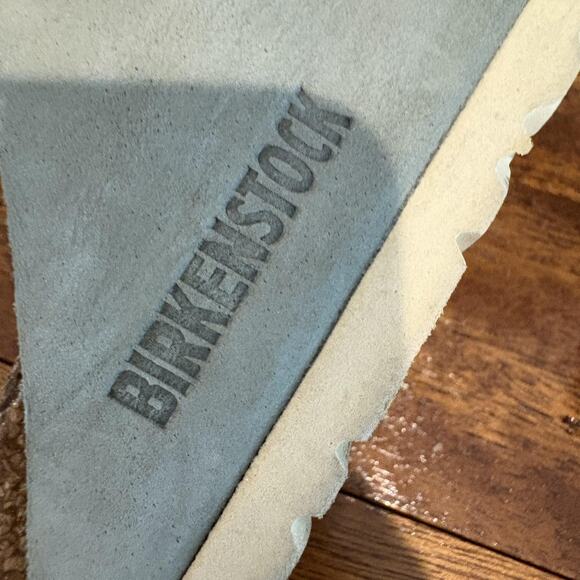 Birkenstock Arizona Sandals Women 8-8.5 EU 39 Green Suede Leather Made Germany - Picture 10 of 11